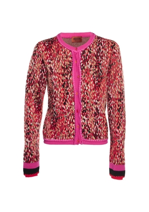 Missoni Pre-Owned speckled knit cardigan - Red