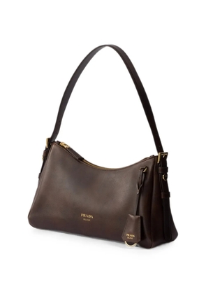 Prada Aimée medium leather shoulder bag - Brown