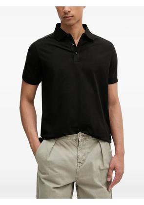Karl Lagerfeld logo-tape polo shirt - Black