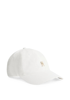 Tommy Hilfiger monogram-plaque baseball cap - White