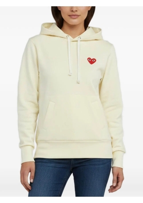 Comme Des Garçons Pre-Owned PLAY heart logo hoodie - Yellow
