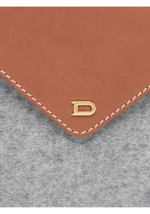 Delvaux envelope flap clutch bag - Grey