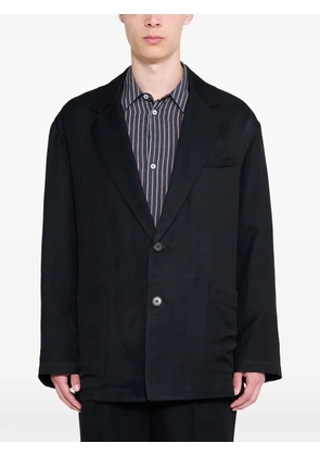 ssstein single-breasted twill jacket - Black
