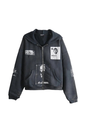 Enfants Riches Déprimés Lenin's Nap Time Assemblage patchwork distressed hoodie - Grey