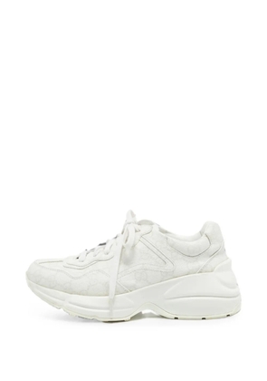 Gucci Pre-Owned Rhyton GG sneakers - White