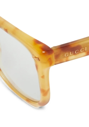 Gucci Pre-Owned square-frame glasses - Brown