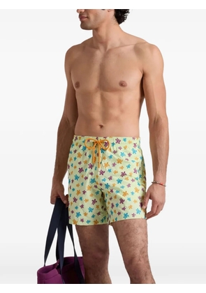 Vilebrequin turtle-embroidered swim shorts - Green