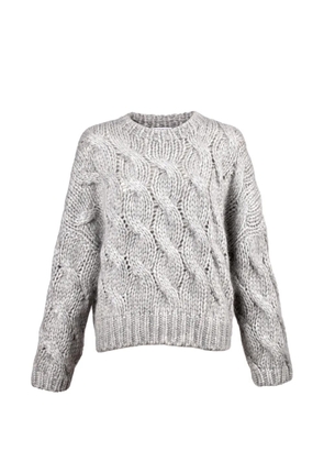 Brunello Cucinelli cable-knit sweater - Grey