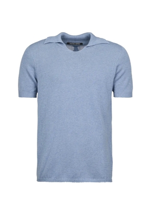 Hannes Roether fine-knit short-sleeve T-shirt - Blue