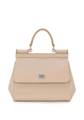 Dolce & Gabbana Sicily leather tote bag - Neutrals