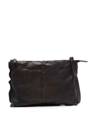 SOMMET Clark leather shoulder bag - Brown