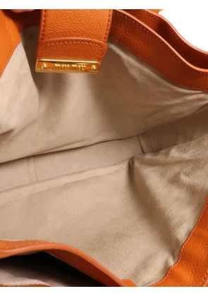 Miu Miu Pre-Owned buckled leather shoulder bag - Orange