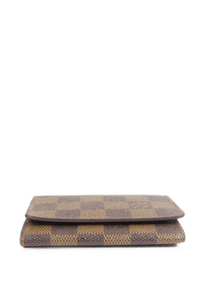 Louis Vuitton Pre-Owned Damier Enveloppe card holder - Brown