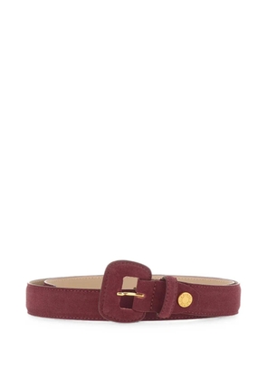 GIANNI CHIARINI suede buckle belt - Red