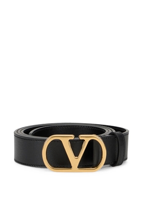 Valentino Garavani VLogo Signature leather belt - Black