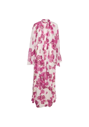 Giambattista Valli floral-print midi dress - White