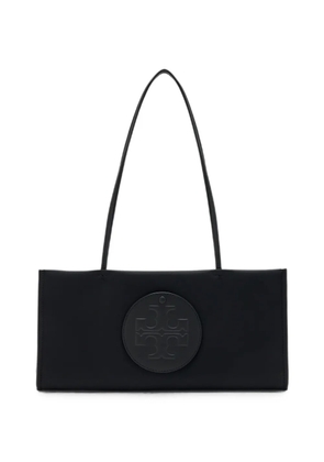 Tory Burch Ella logo-patch shoulder bag - Black