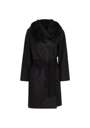 Max Mara single-breasted belted coat - Black