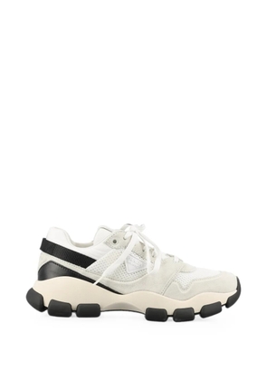 Prada logo-patch panelled sneakers - Neutrals