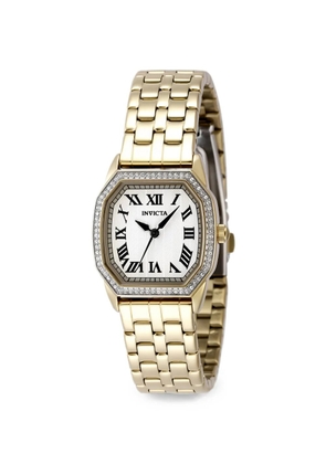 Invicta Wildflower 27mm crystal bezel watch - White