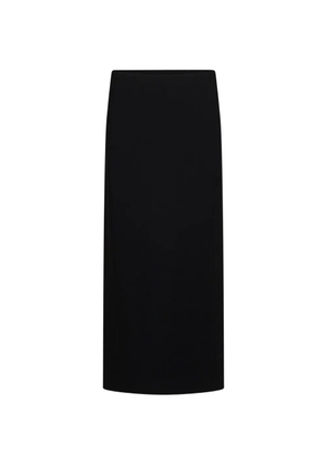 KHAITE slit-detail panelled maxi skirt - Black