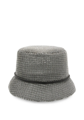 Brunello Cucinelli bead-embellished bucket hat - Grey