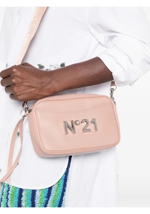 Nº21 logo-plaque cross body bag - Pink