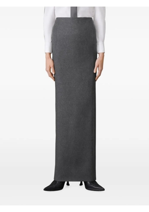 Thom Browne wool flannel pencil maxi skirt - Grey