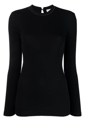 Brunello Cucinelli Monili bead-embellished top - Black