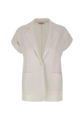 Kangra short-sleeved tailored waistcoat - White