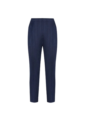 Pleats Please Issey Miyake plissé-effect trousers - Blue