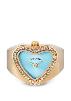 Invicta Mini Angel heart-shaped crystal-embellished 19mm ring watch - Blue