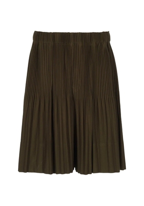 Homme Plissé Issey Miyake pleated wide-leg shorts - Green