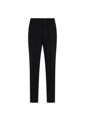 Fabiana Filippi beaded-tab elasticated-waist trousers - Black