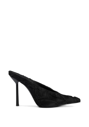 Le Silla Clivage crinkled-effect sandals - Black