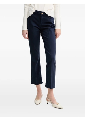 FRACOMINA logo-patch trousers - Blue