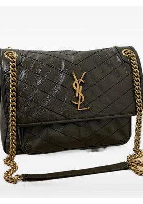 Saint Laurent medium Niki quilted leather shoulder bag - Green