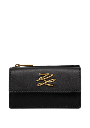 Karl Lagerfeld leather wallet - Black