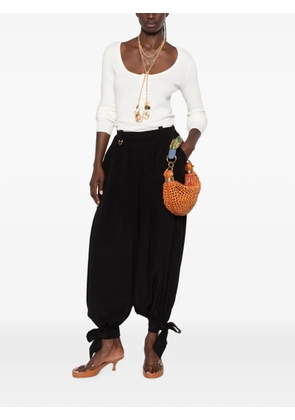 Chloé tie-detail trousers - Black