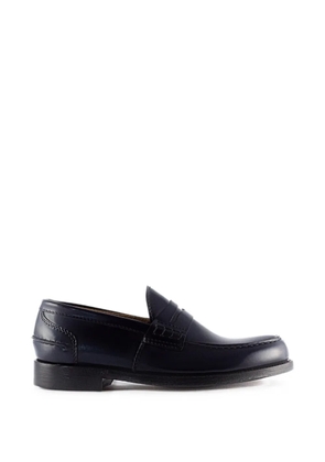 Green George classic penny loafers - Black