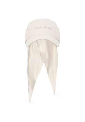 Manière De Voir Arianne linen bandana cap natural - Neutrals