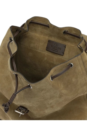 Valentino Garavani Antibes suede backpack - Neutrals