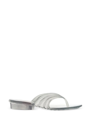 Melissa sculpted thong-strap sandals - White