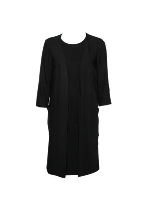 Max Mara layered-detail mini dress - Black