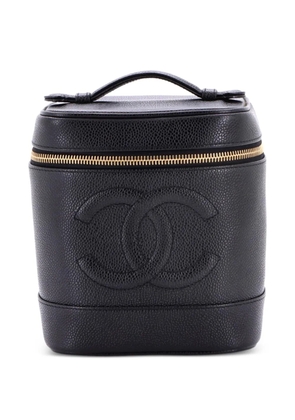 CHANEL Pre-Owned Timeless Cosmetic Case Caviar Tall pouch - Black