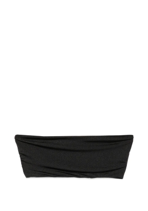 MOUTAKI ruched bikini top - Black