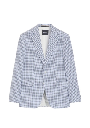 BOSS houndstooth-pattern blazer - Blue