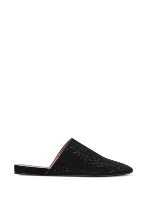 Premiata strass-embellished leather mules - Black