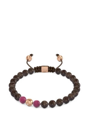 Shamballa Jewels beaded ruby and diamond bracelet - Brown