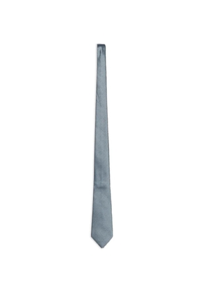 Zegna jacquard-woven tie - Blue